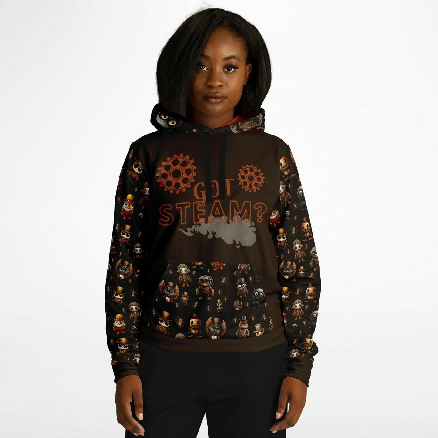 Athletic Hoodie - Misfit Steampunk Crew "Got Steam?" Adult