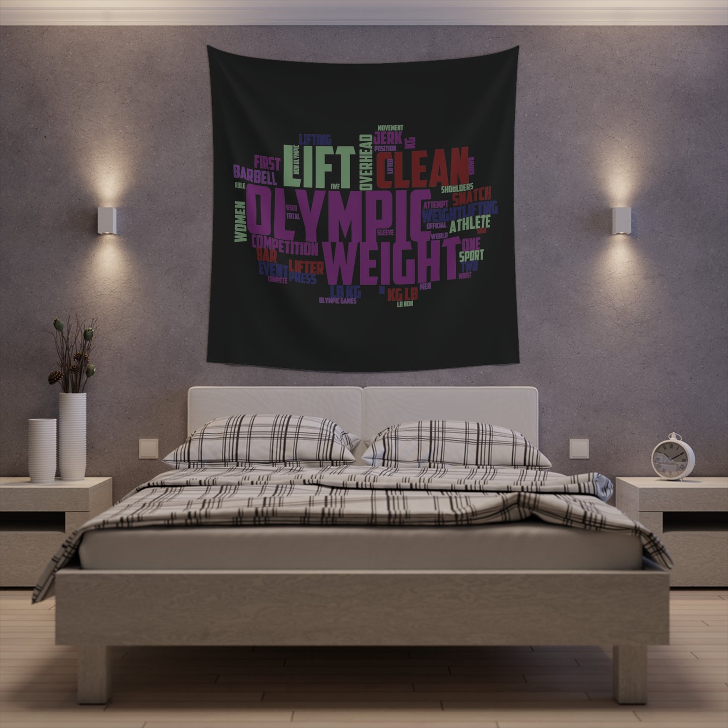 Lifting Motivation - Home Gym Wall Tapestry