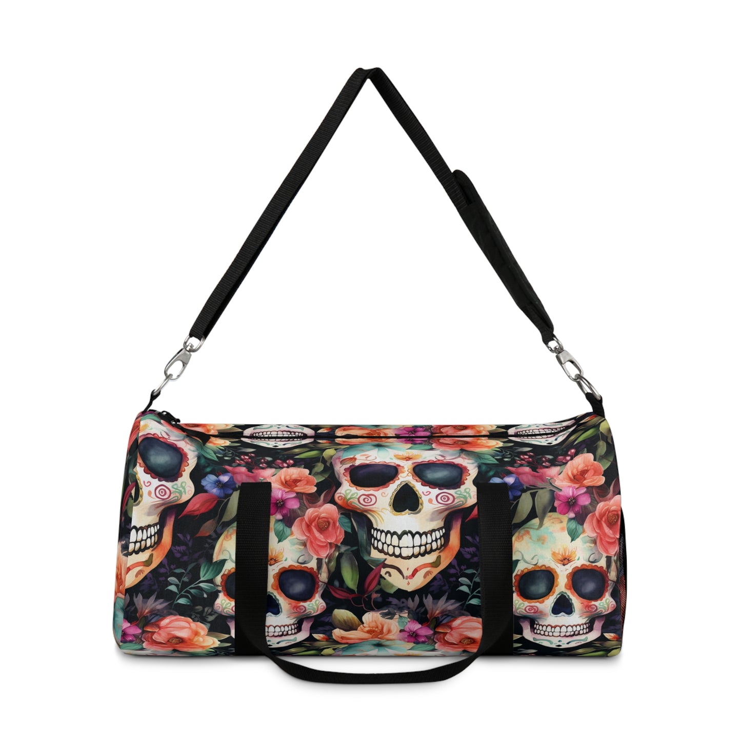 Sugar Skull Gym Bag -Whimsigoth duffle bag