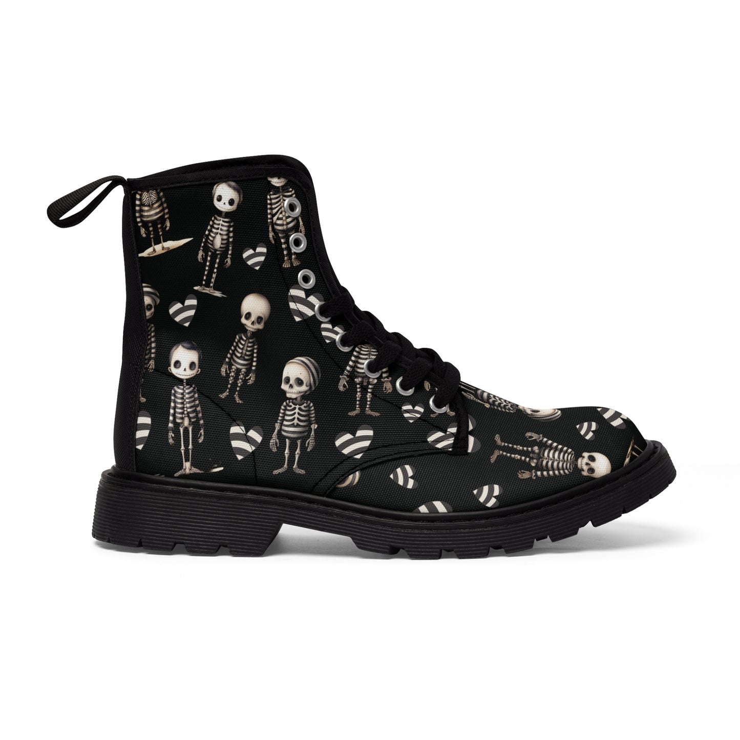 Canvas Boots - Jailhouse skeleton