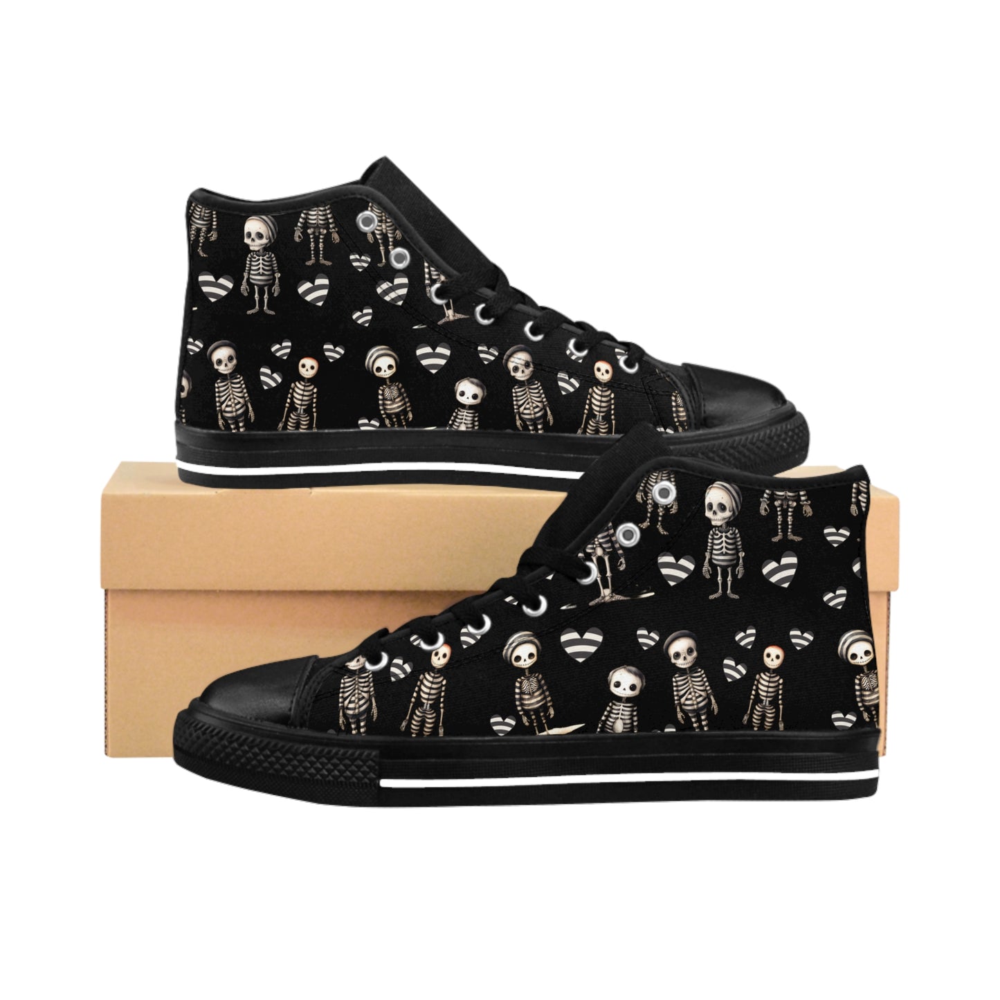 Jailhouse Skeleton - High Top Lifting Shoes
