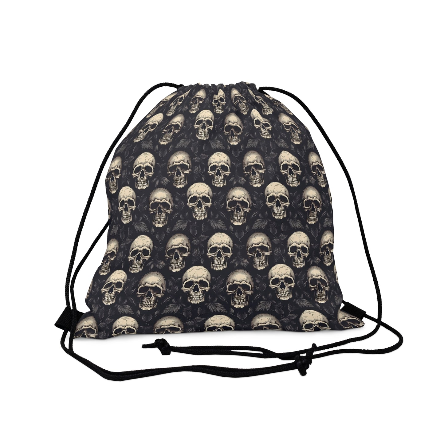 Skull Fitness Drawstring Bag - Goth gym gear