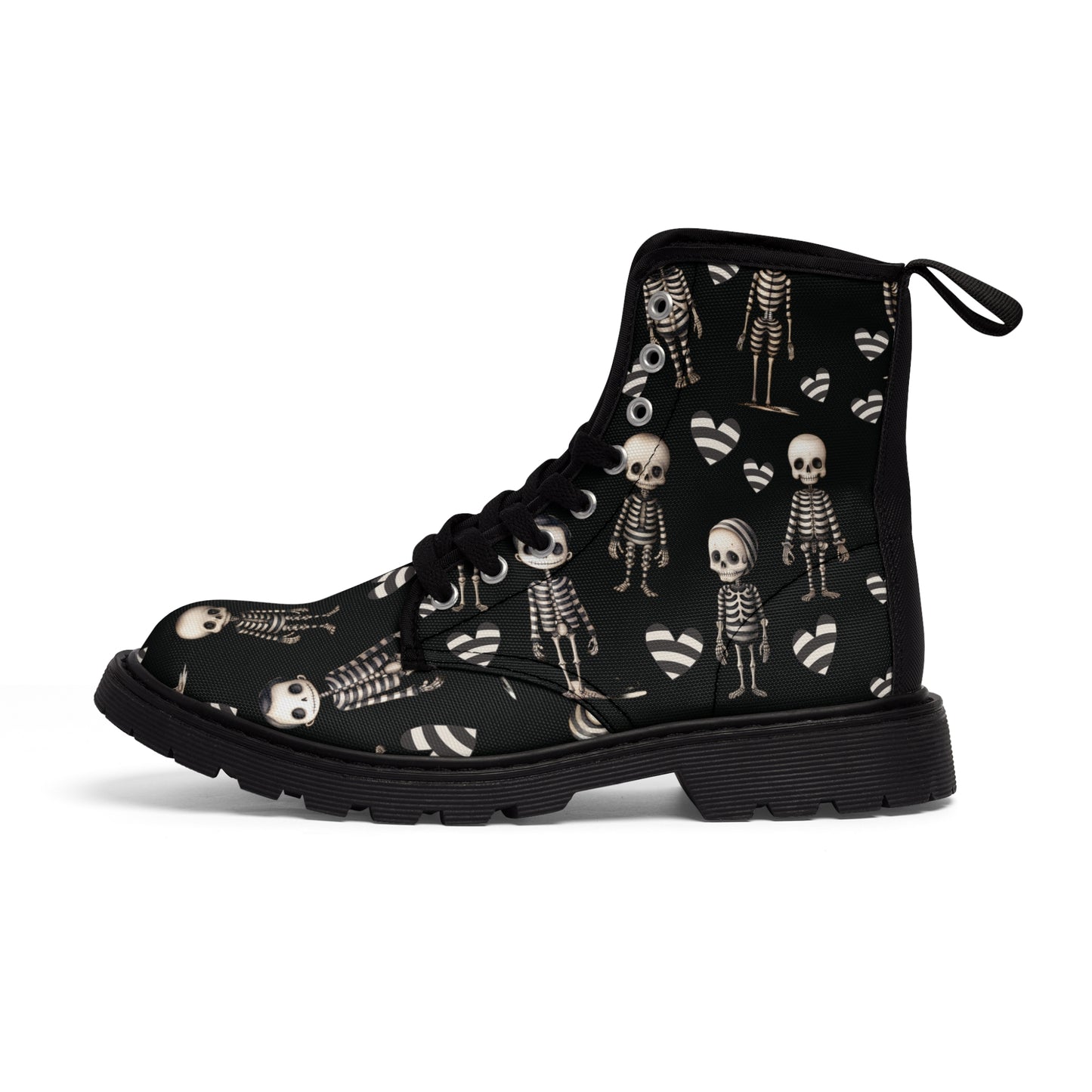 Canvas Boots - Jailhouse skeleton