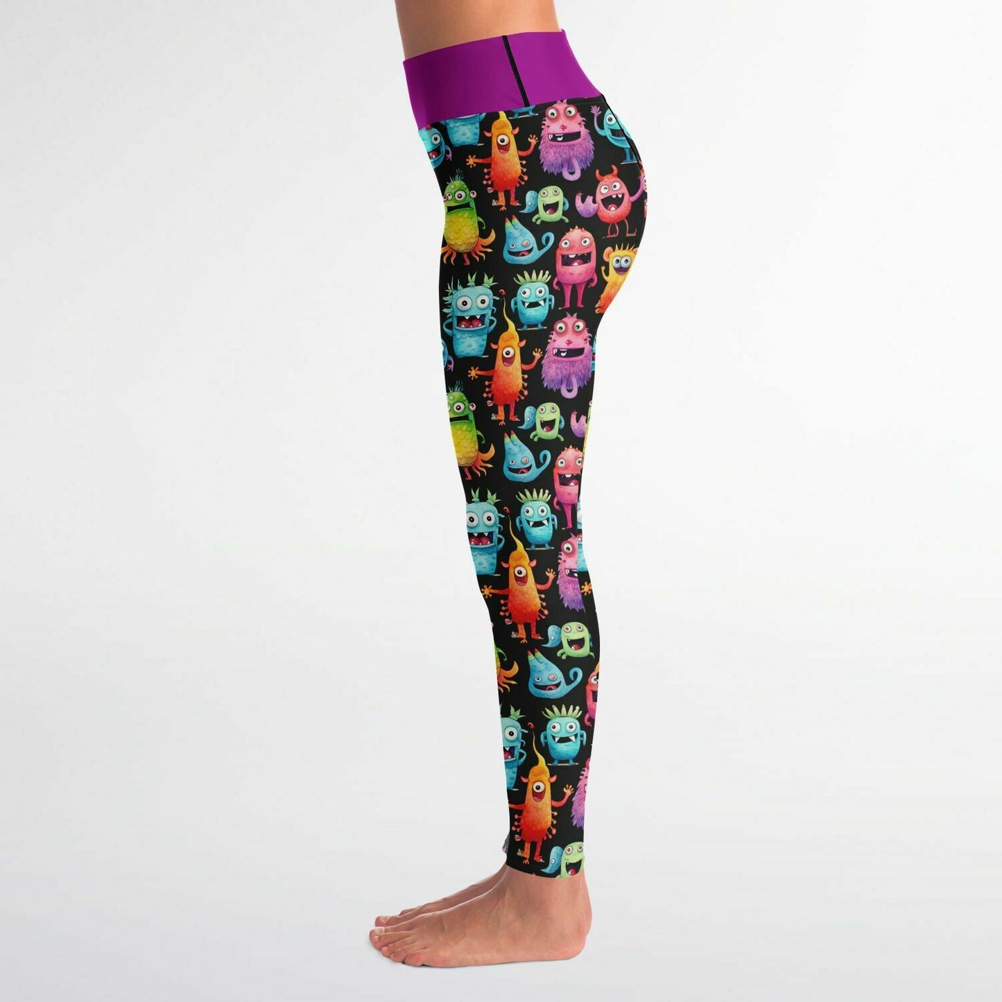 Cheerful "Monster in the Gym" - Classic Athletic Leggings