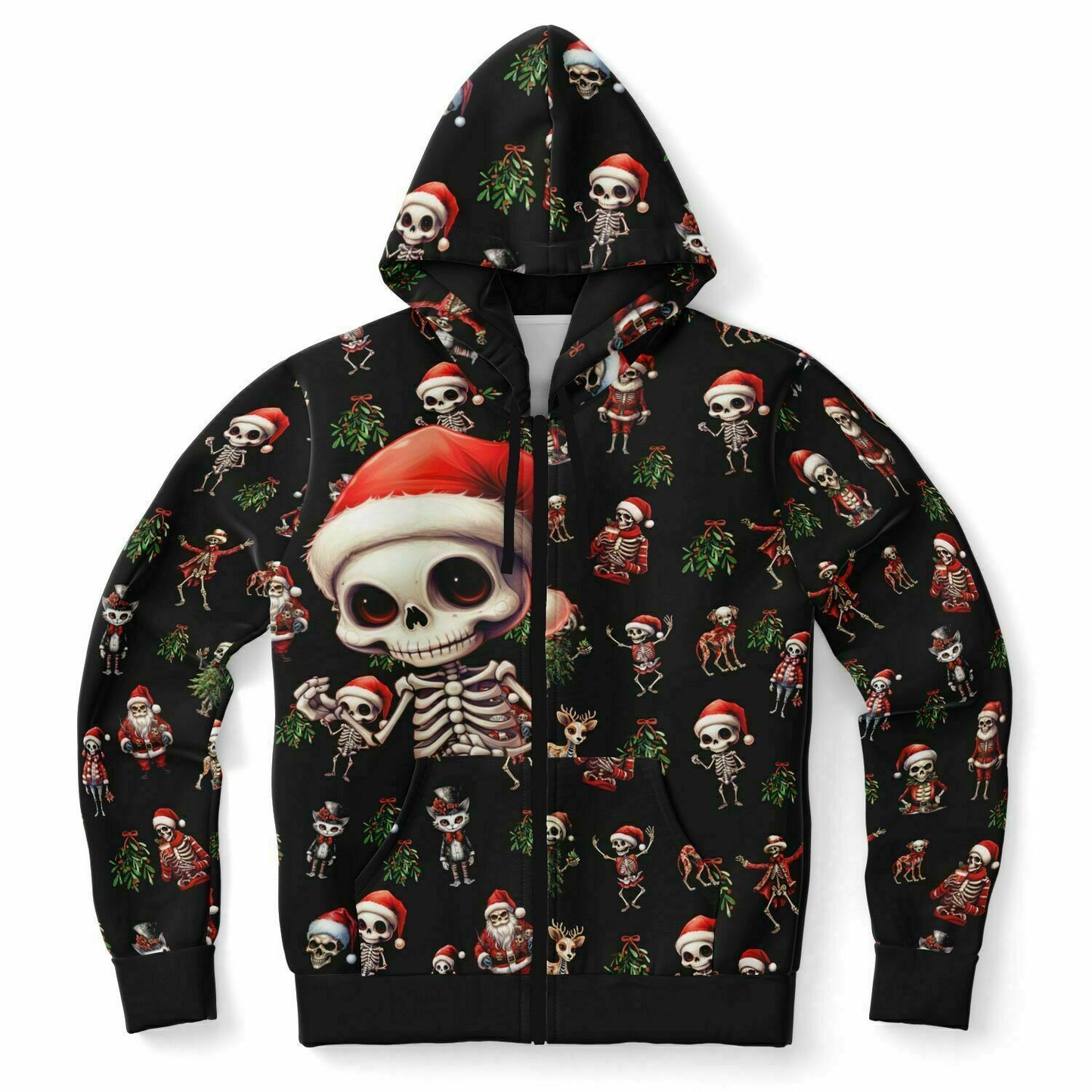 Skeleton Christmas - Athletic Hoodie
