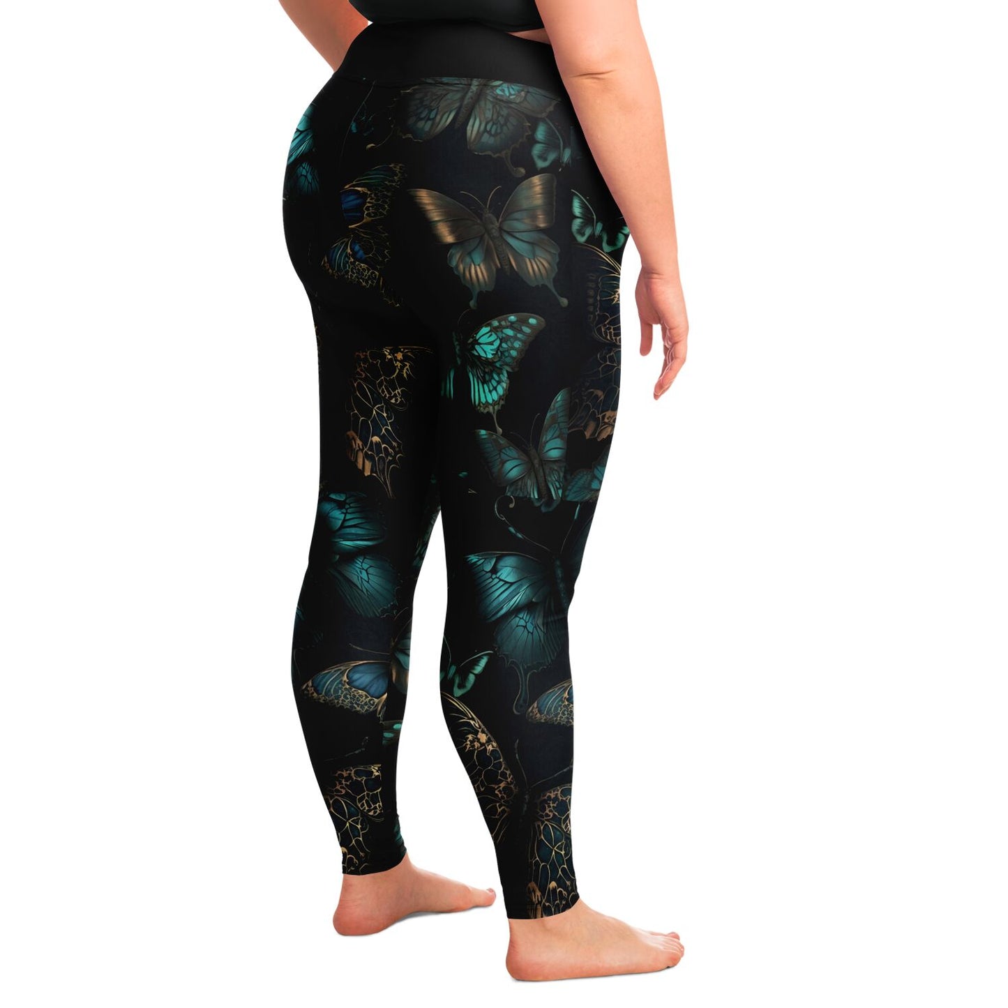 Dark Butterfly - Classic Athletic Legging - Plus