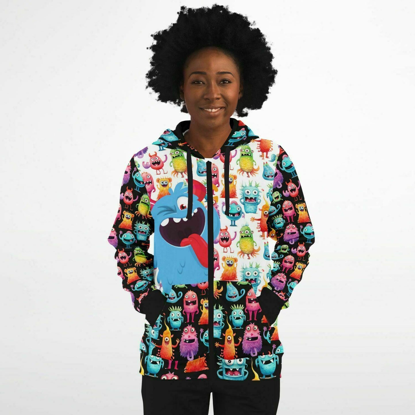 Cheerful Monster Athletic Hoodie