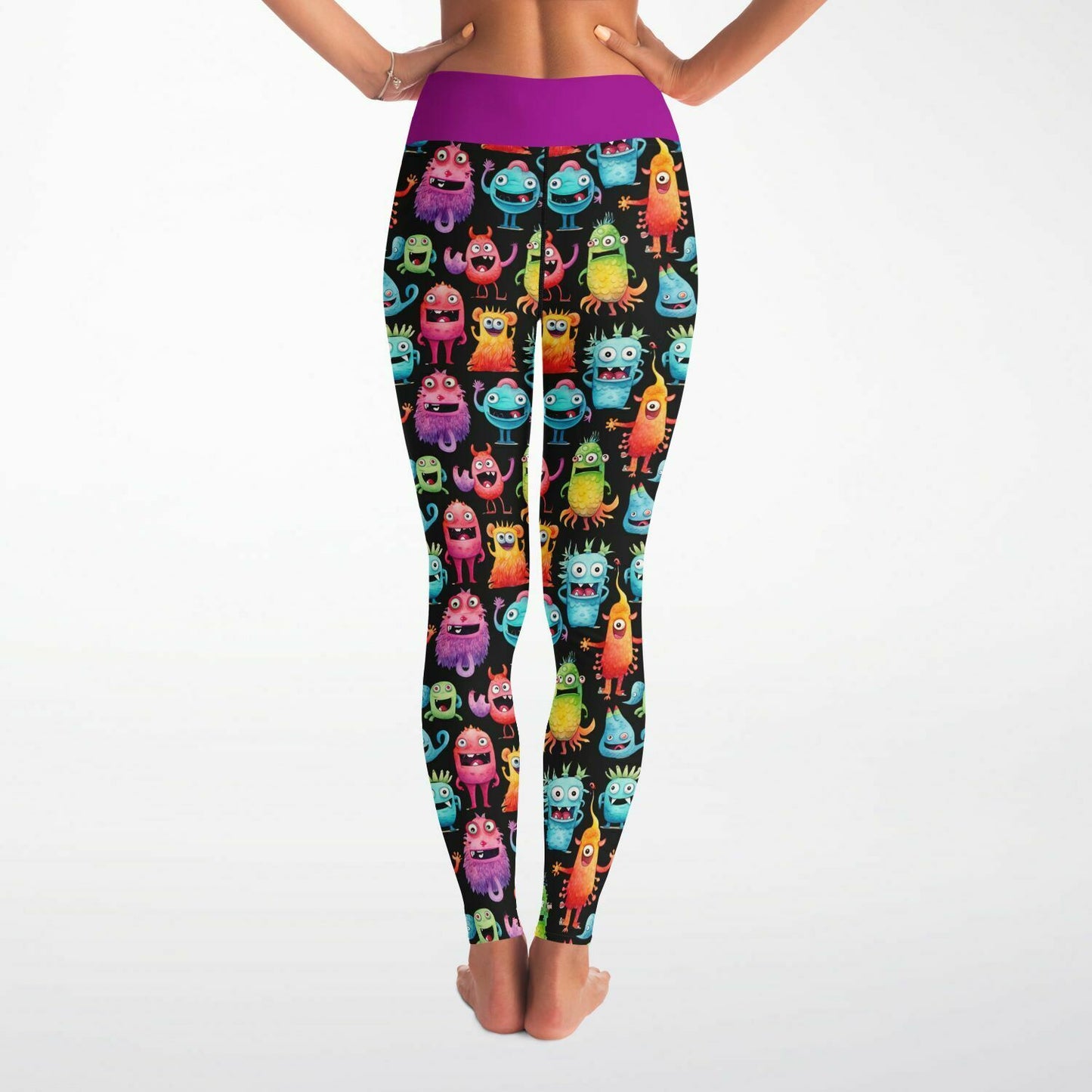 Cheerful "Monster in the Gym" - Classic Athletic Leggings