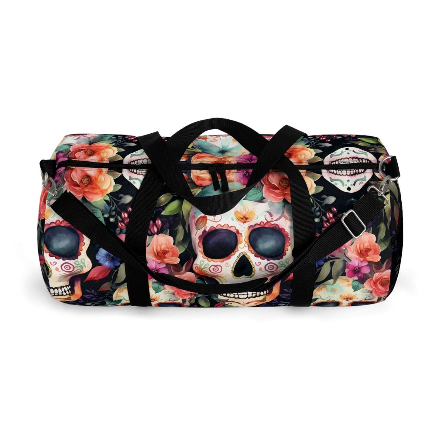 Sugar Skull Gym Bag -Whimsigoth duffle bag