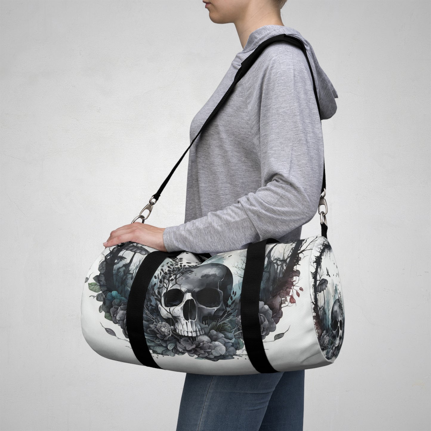 Dark skull Garden Gym Bag - Goth Duffle bag