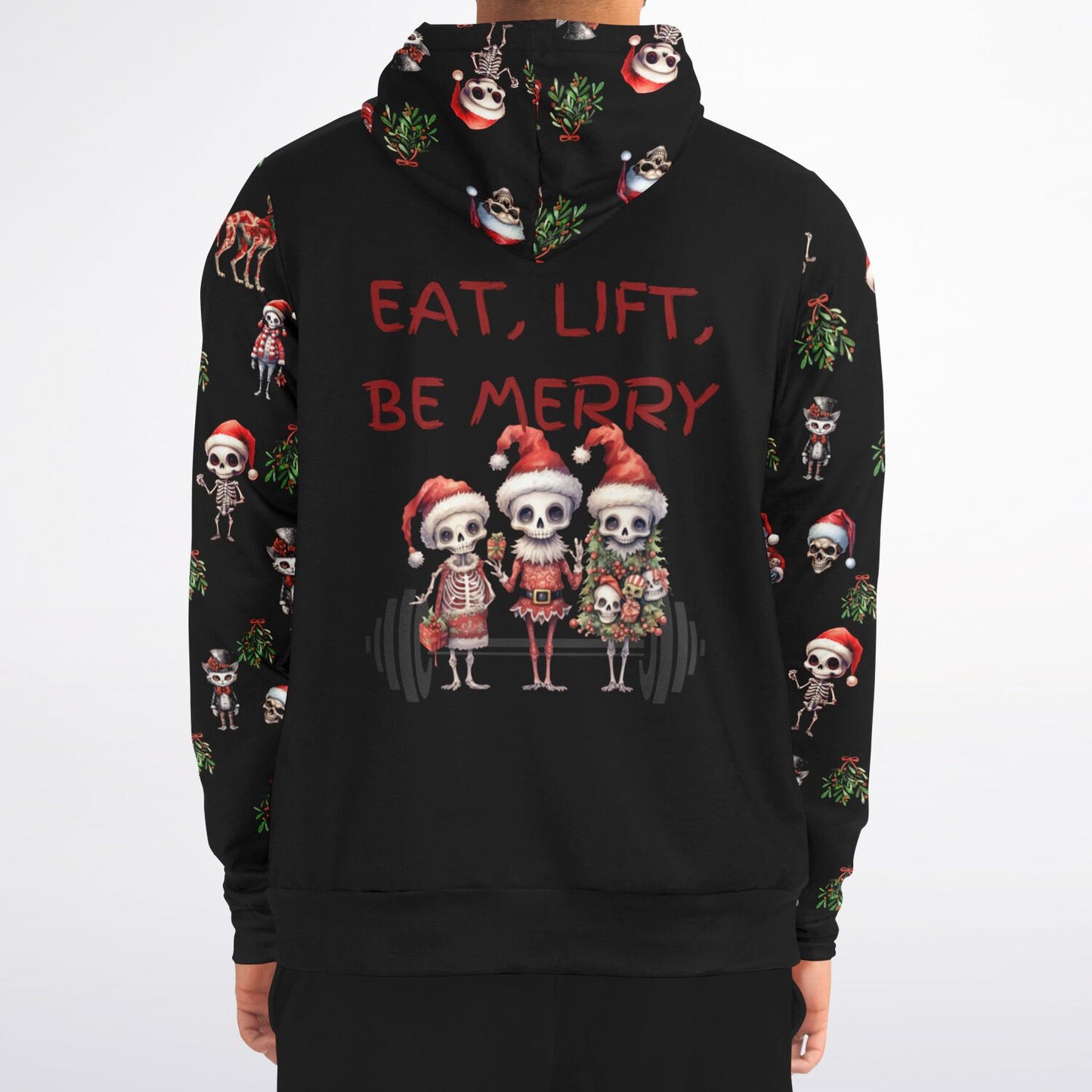 Skeleton Christmas - Athletic Hoodie