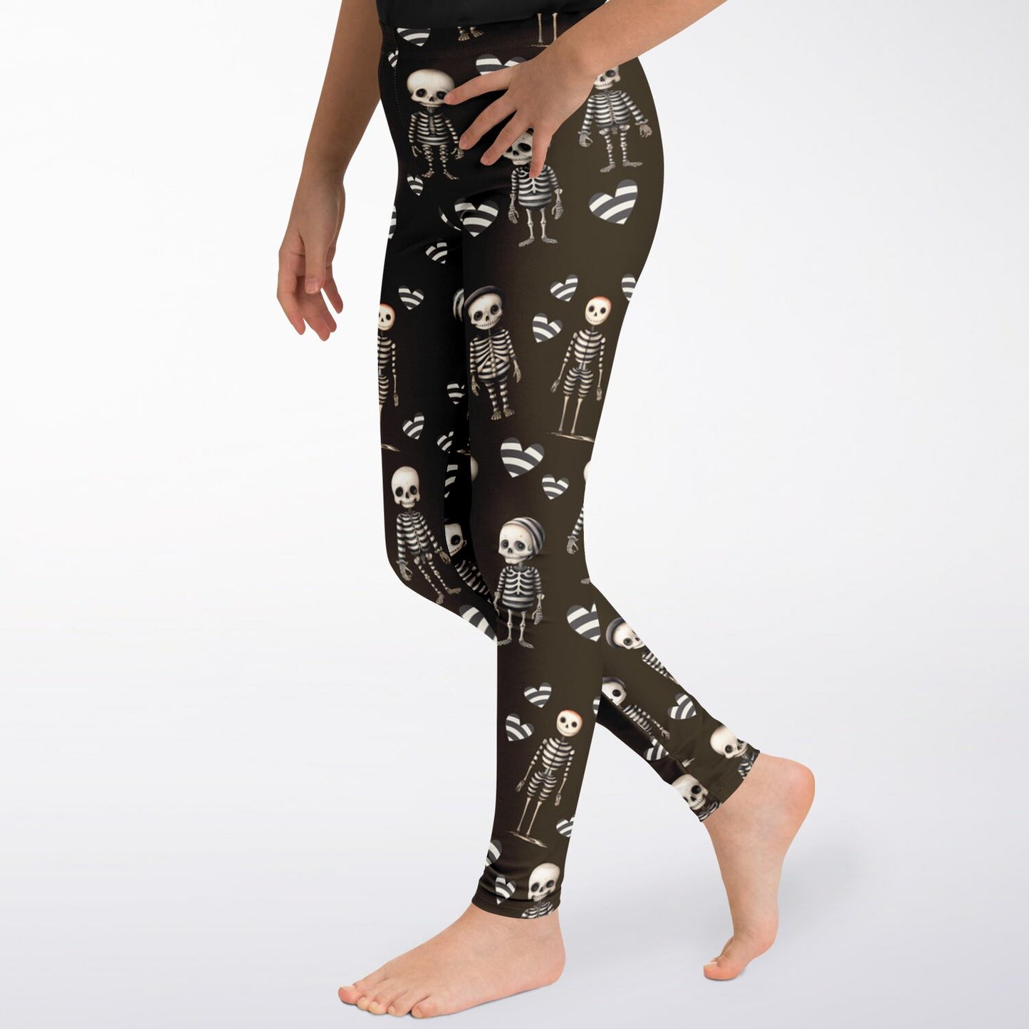 Skeleton - youth leggings