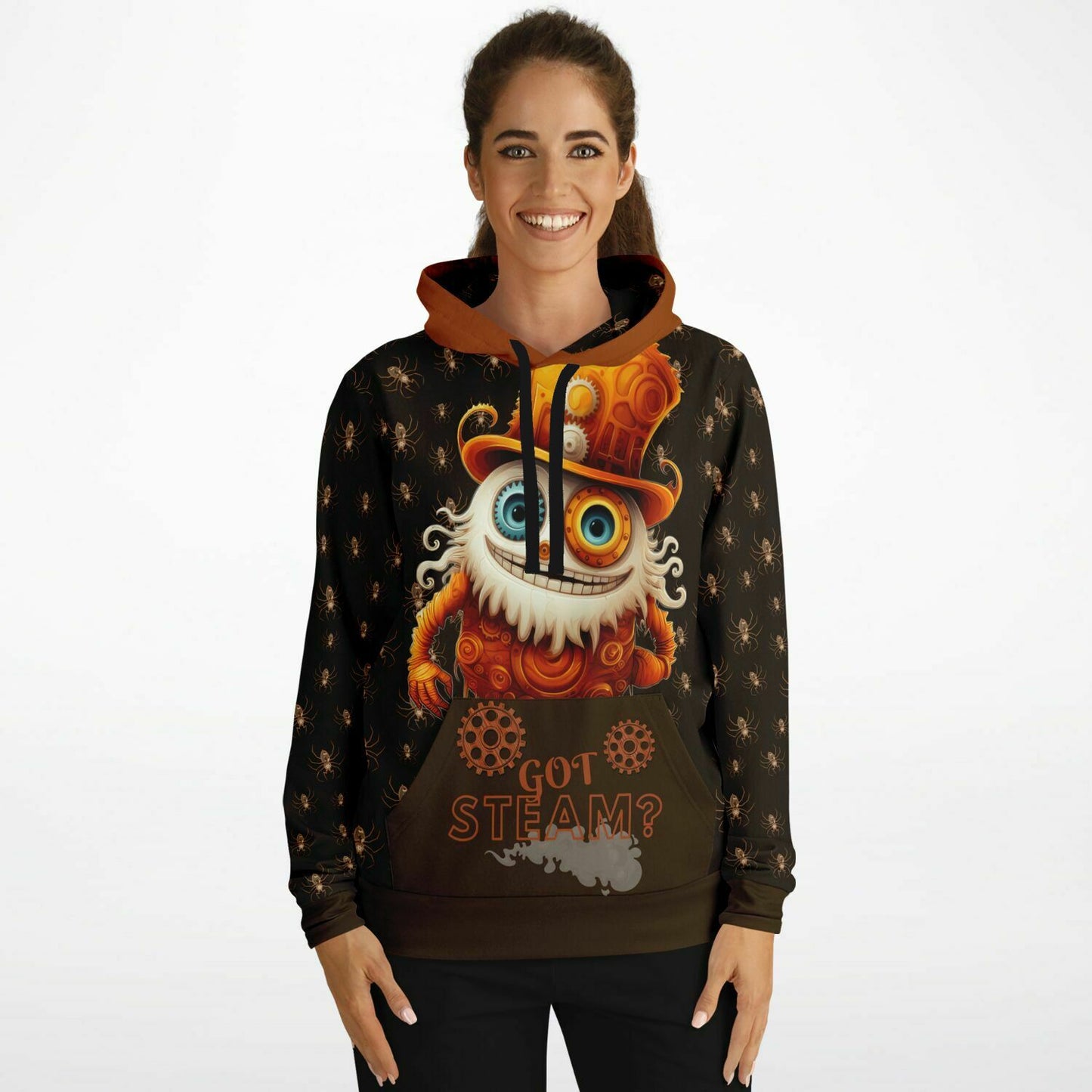 Athletic Hoodie - Misfit Steampunk Crew "Got Steam?"
