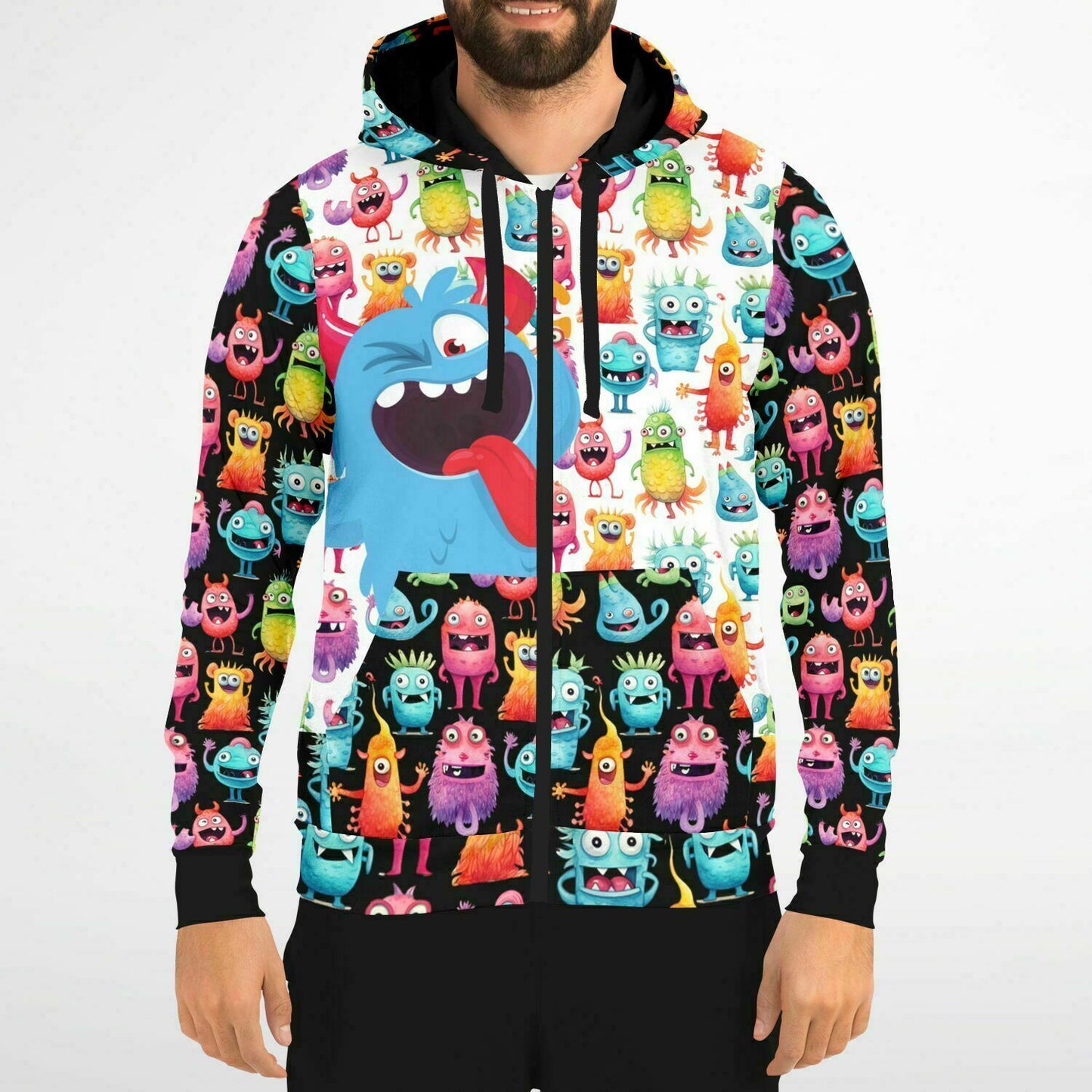 Cheerful Monster Athletic Hoodie