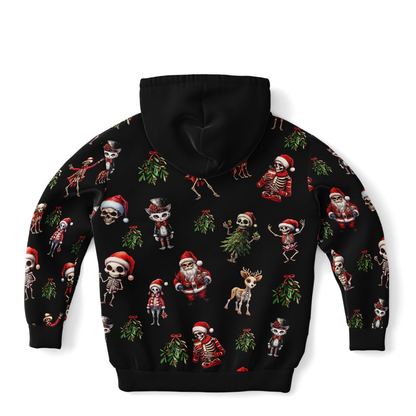 Skeleton Christmas - Athletic Kids Hoodie