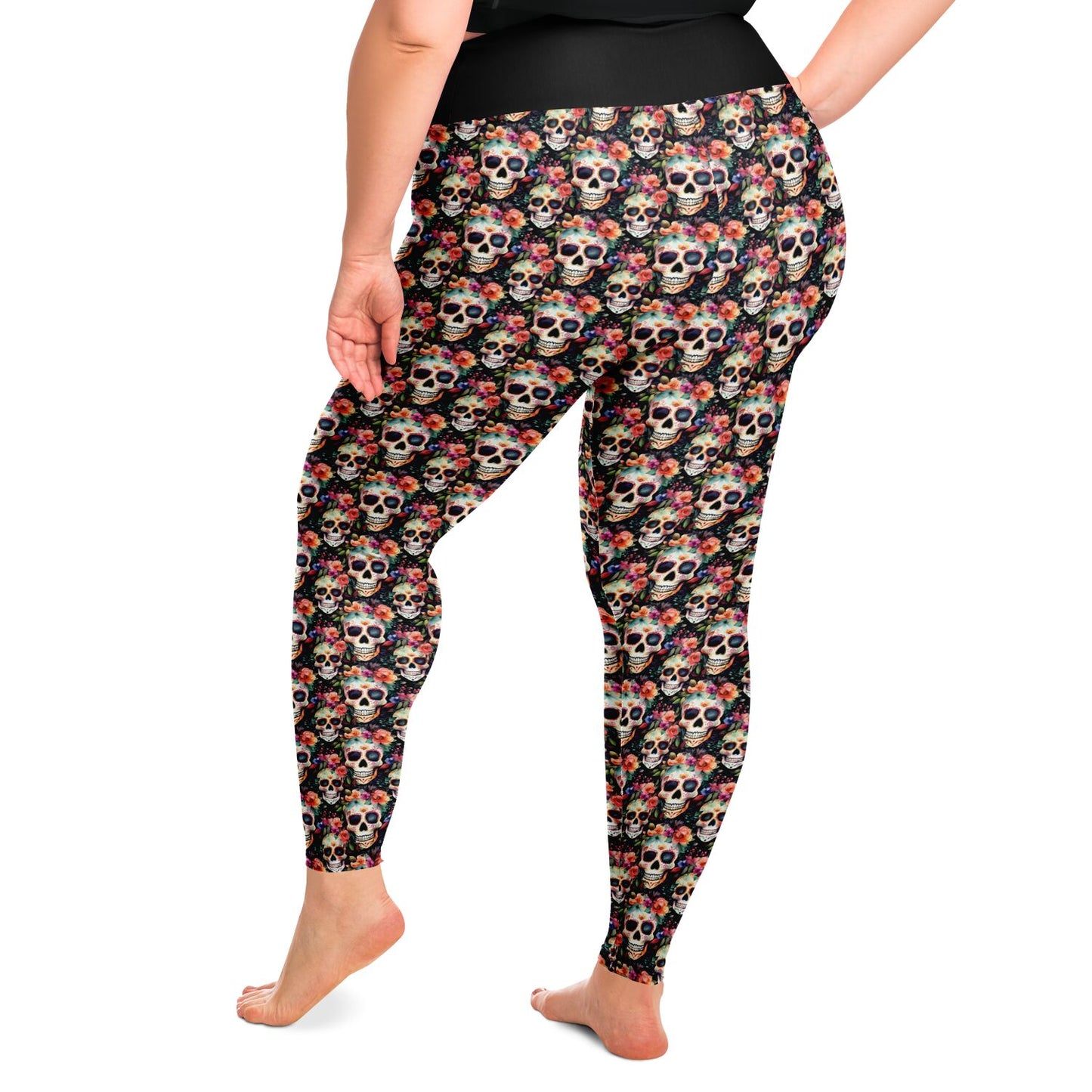 Sugar Skull - Classic Athletic Legging - Plus