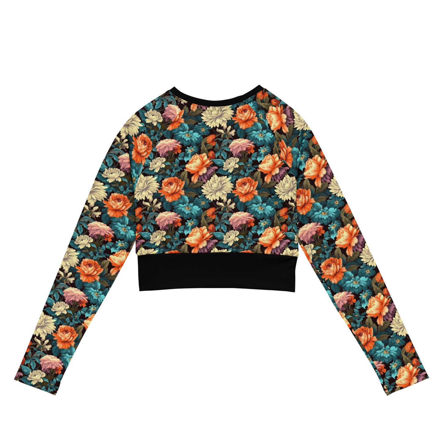 Eco Friendly long-sleeve crop top - Skeleton "Work in Progress"
