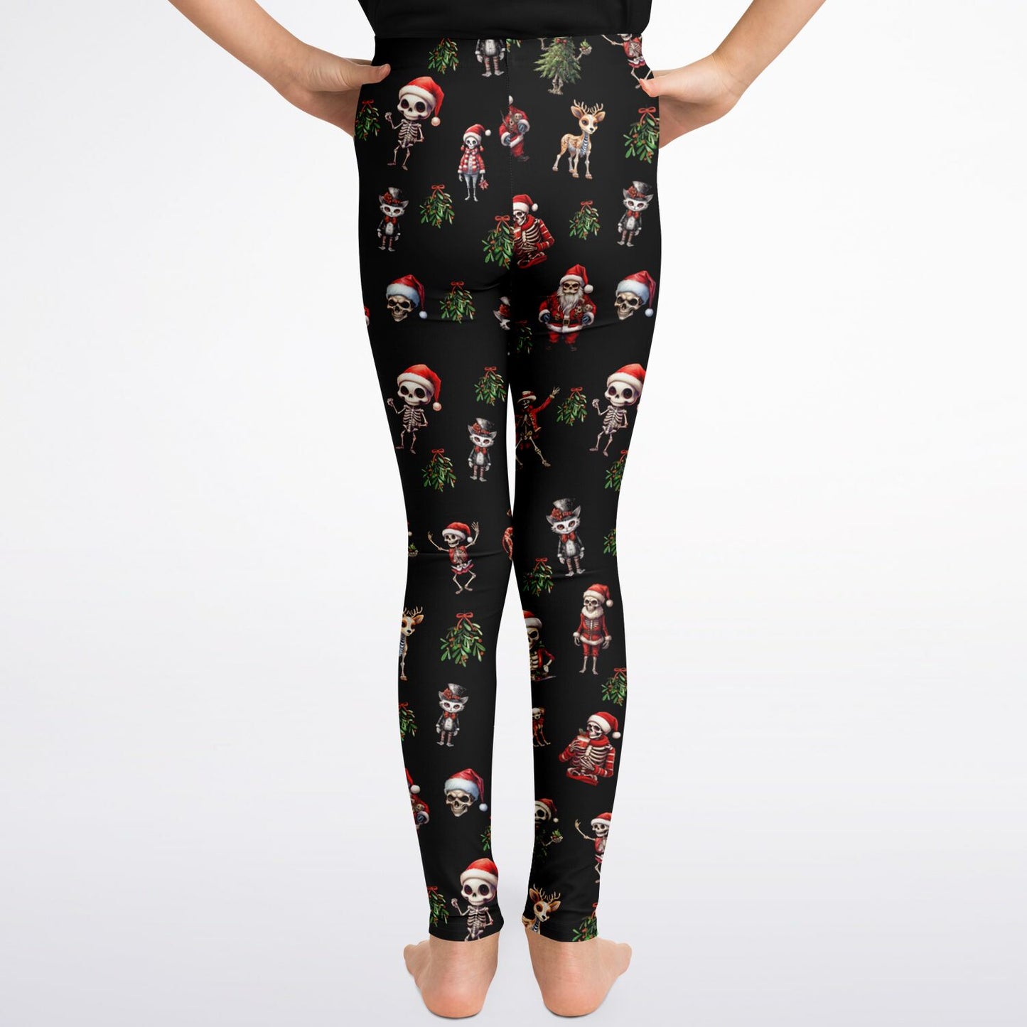 Skeleton Christmas - small child leggings