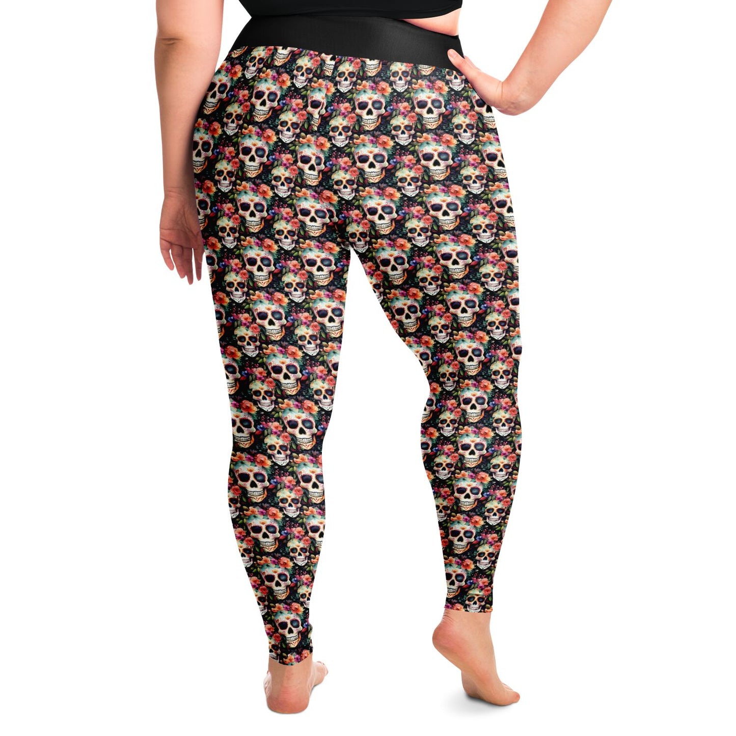 Sugar Skull - Classic Athletic Legging - Plus