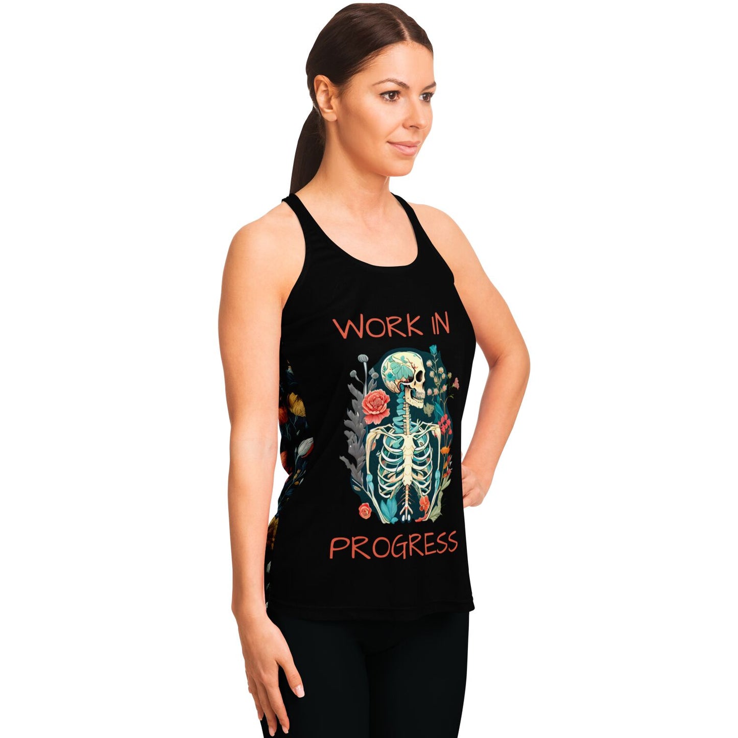 Work in Progress Skeleton - Racerback Tank Top