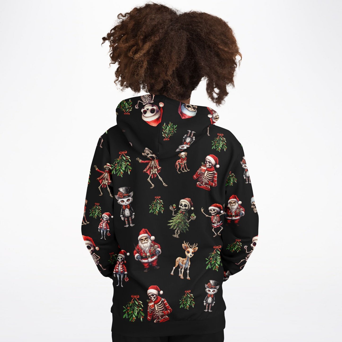 Skeleton Christmas - Kids Athletic Hoodie
