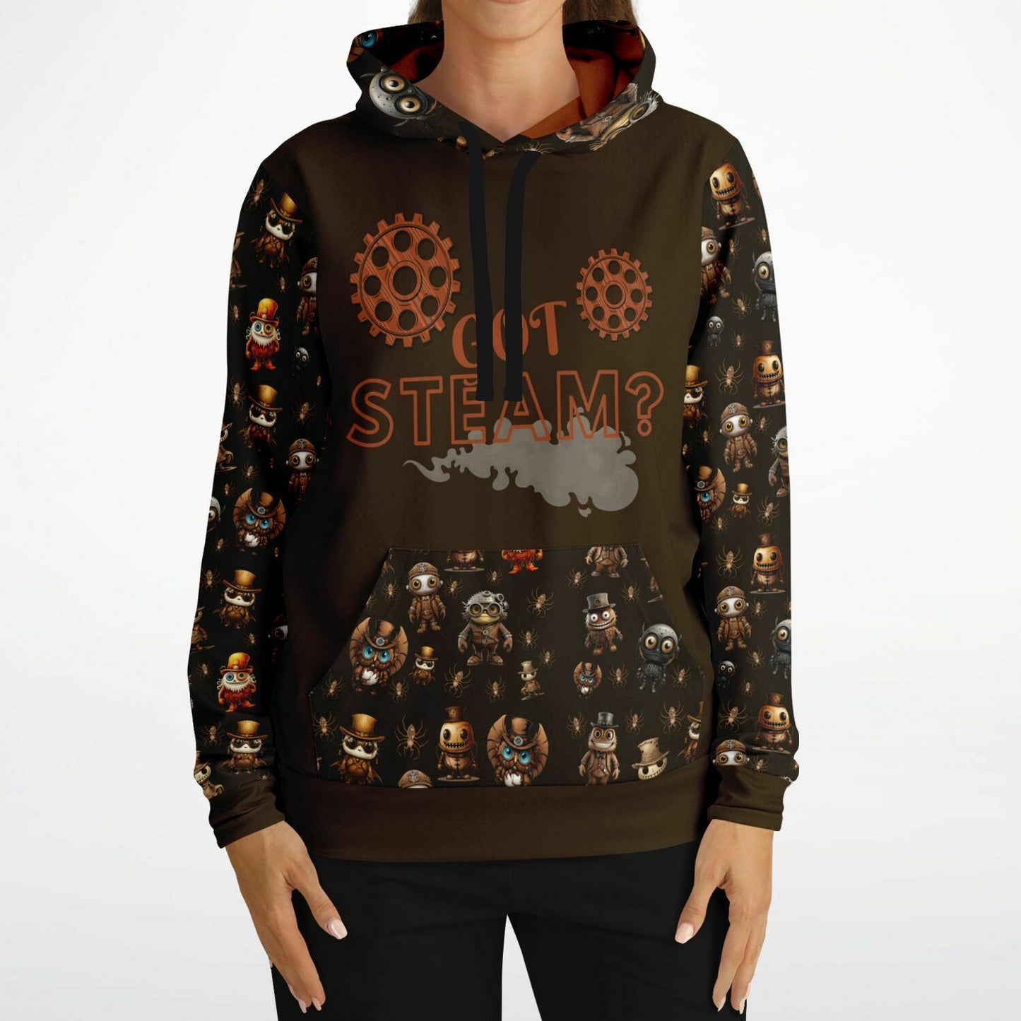 Athletic Hoodie - Misfit Steampunk Crew "Got Steam?" Adult