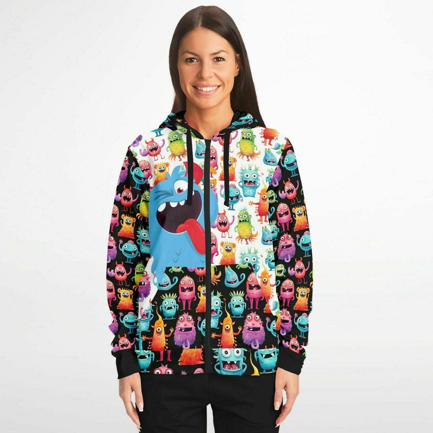 Cheerful Monster Athletic Hoodie