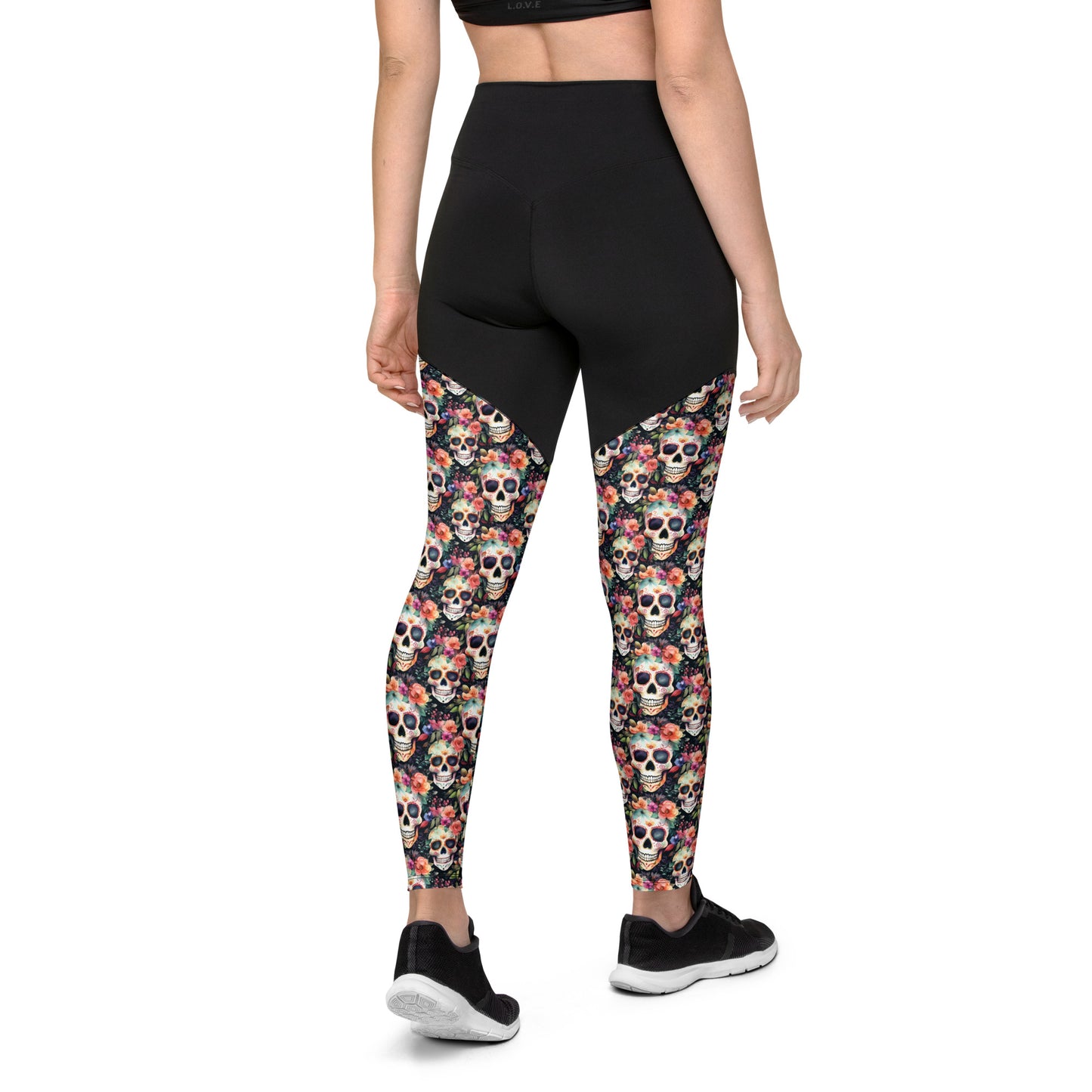 Performance Leggings - Sugar Skulls