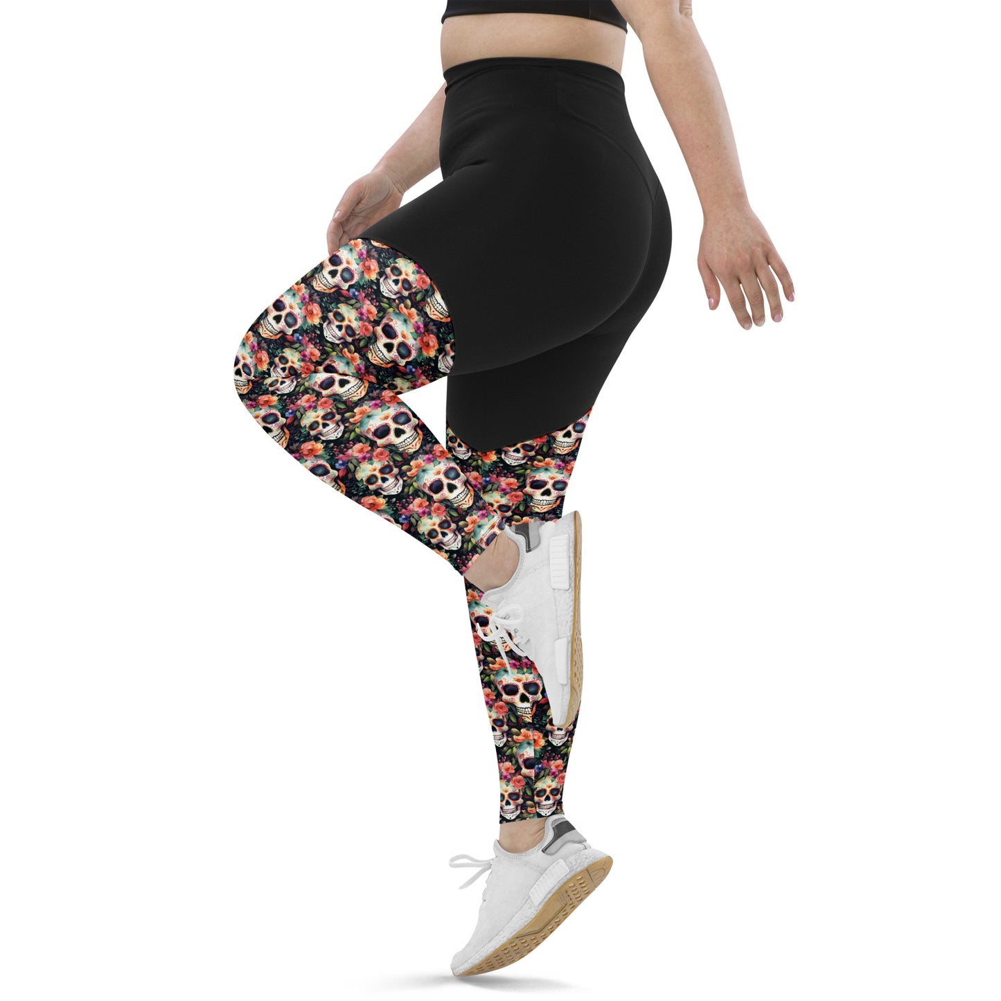 Performance Leggings - Sugar Skulls