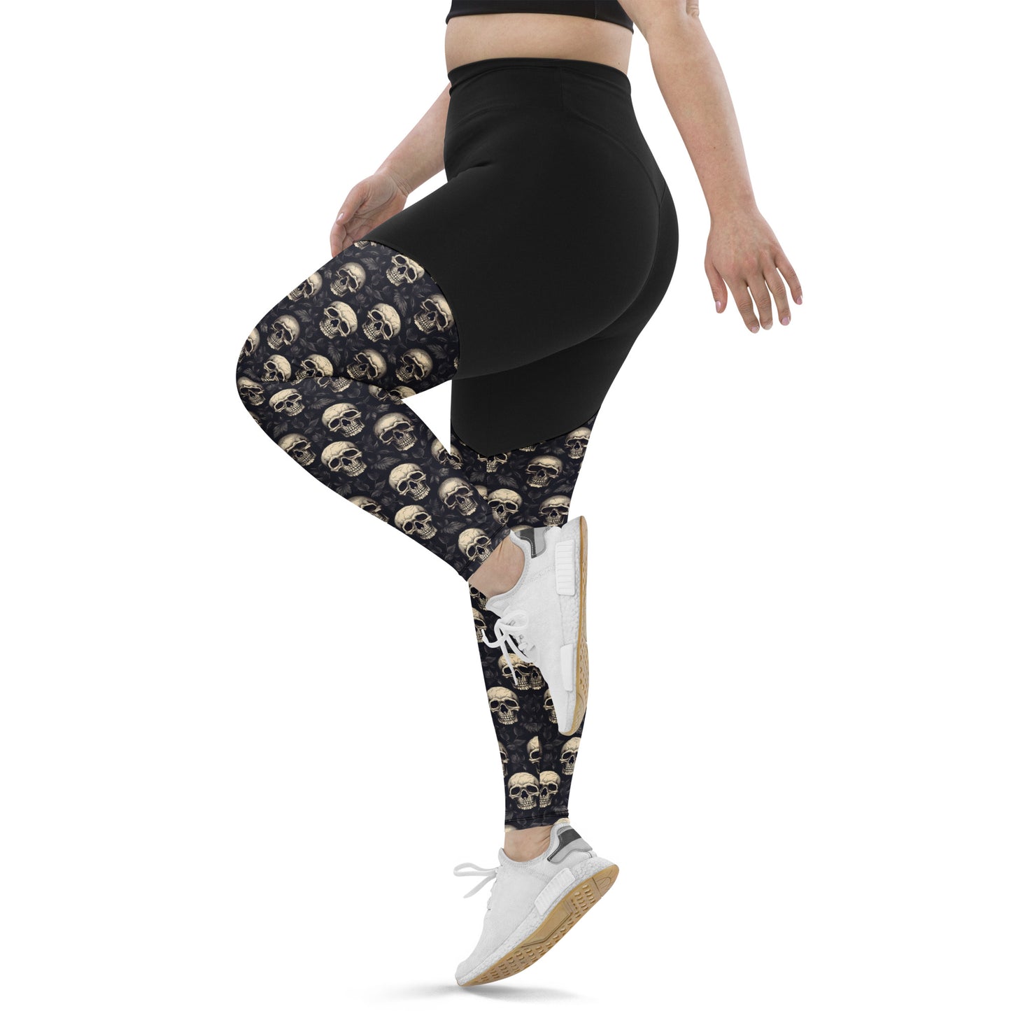 Performance Leggings - Gothic Skull