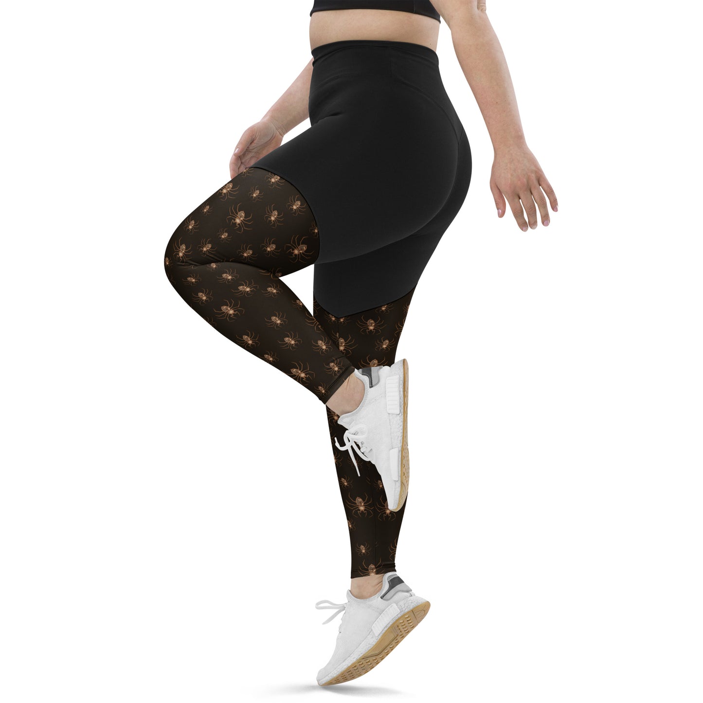 Performance Leggings - Misfit Steam Punk Crew Spiders