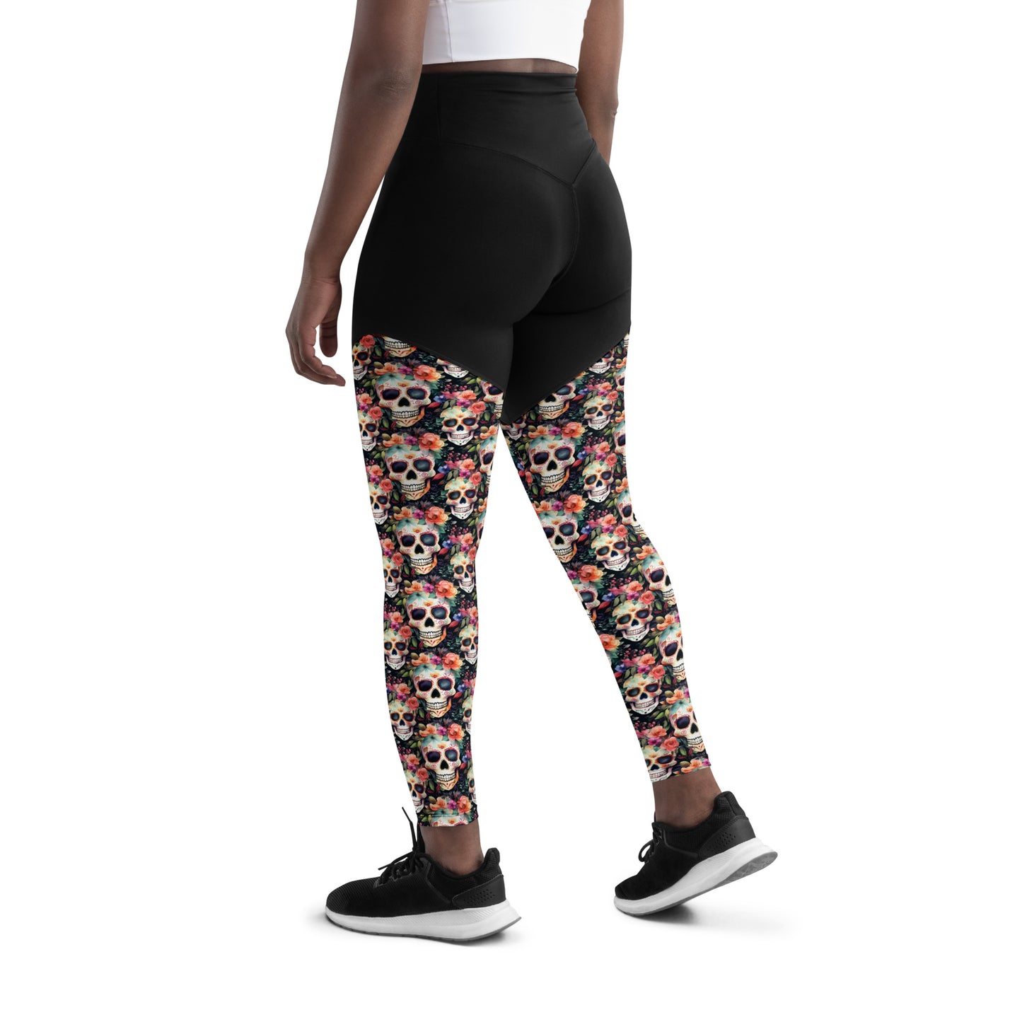 Performance Leggings - Sugar Skulls