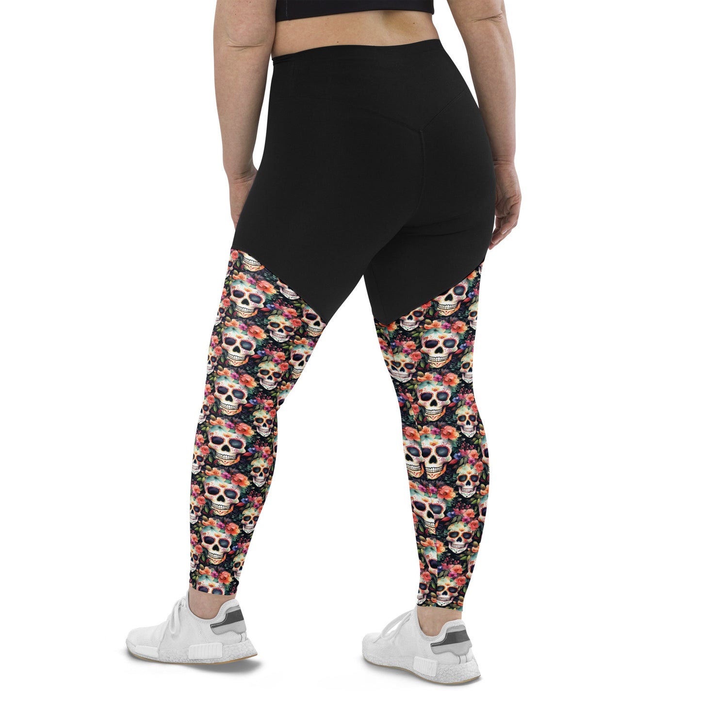 Performance Leggings - Sugar Skulls