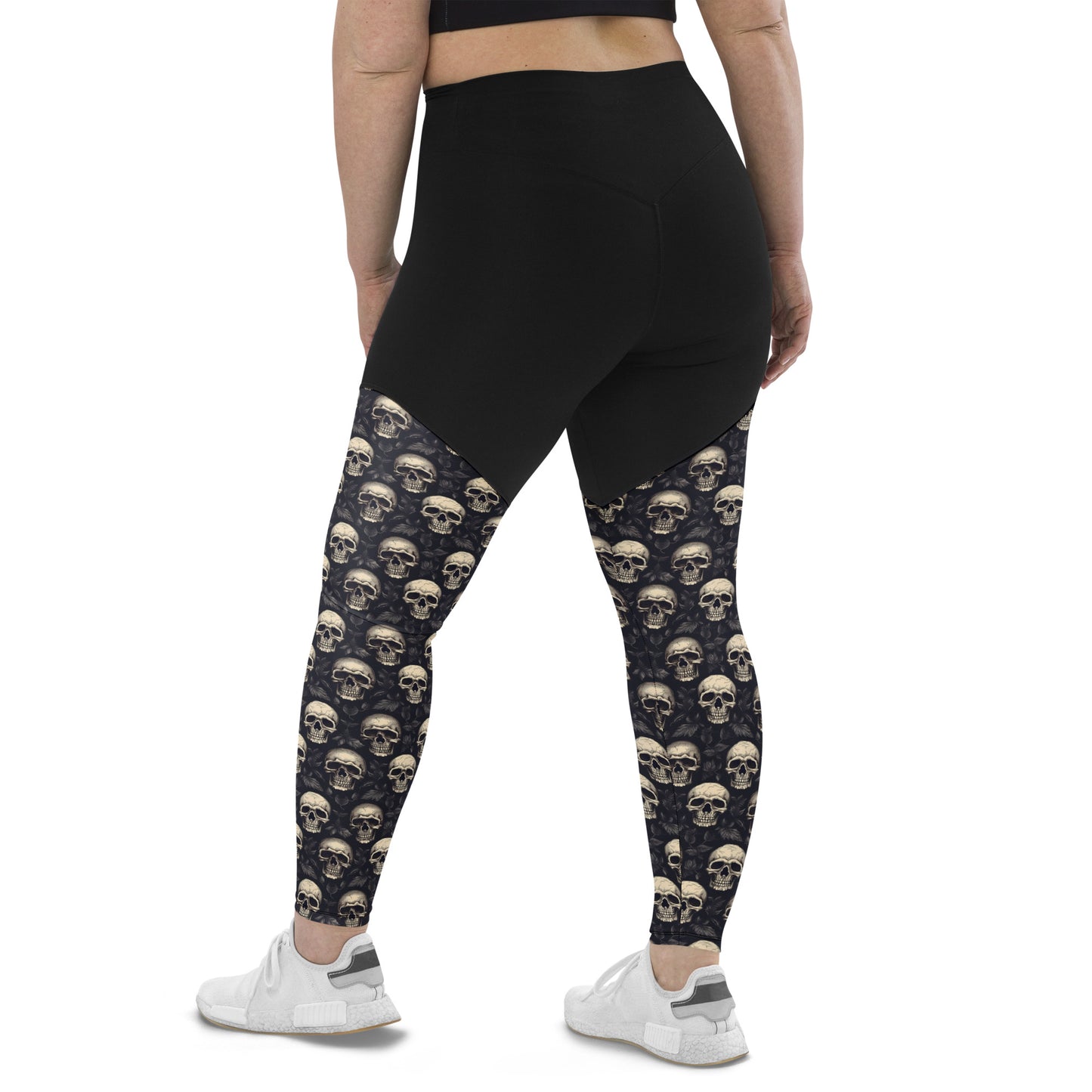 Performance Leggings - Gothic Skull