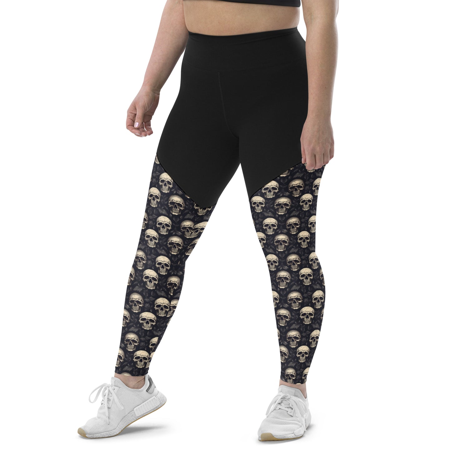 Performance Leggings - Gothic Skull