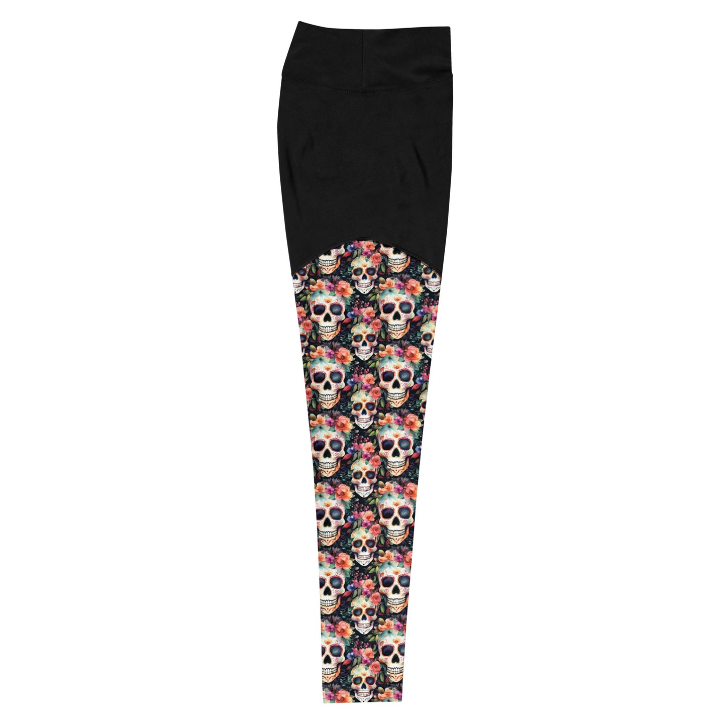 Performance Leggings - Sugar Skulls