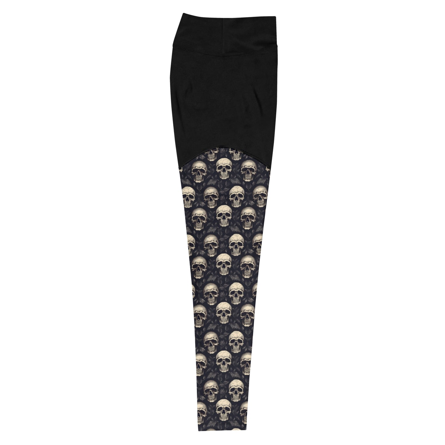 Performance Leggings - Gothic Skull