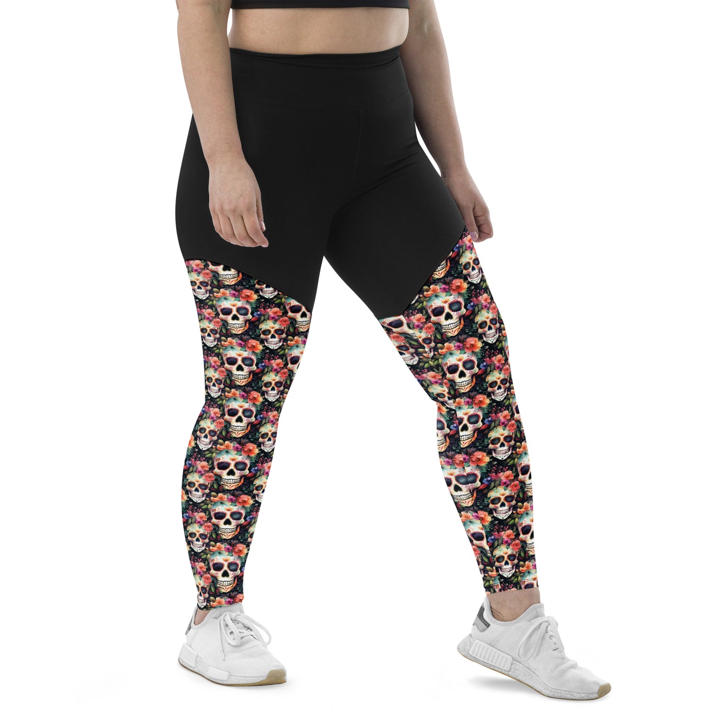 Performance Leggings - Sugar Skulls