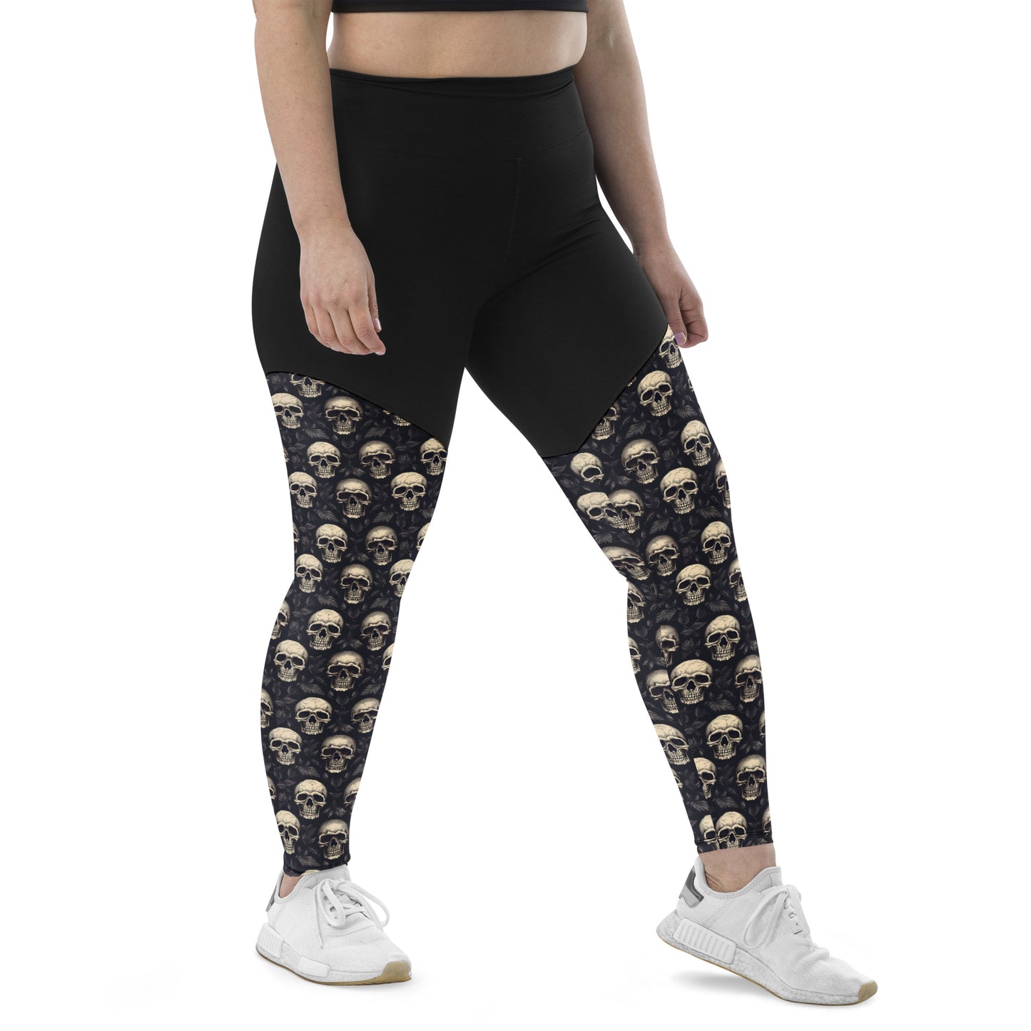 Performance Leggings - Gothic Skull