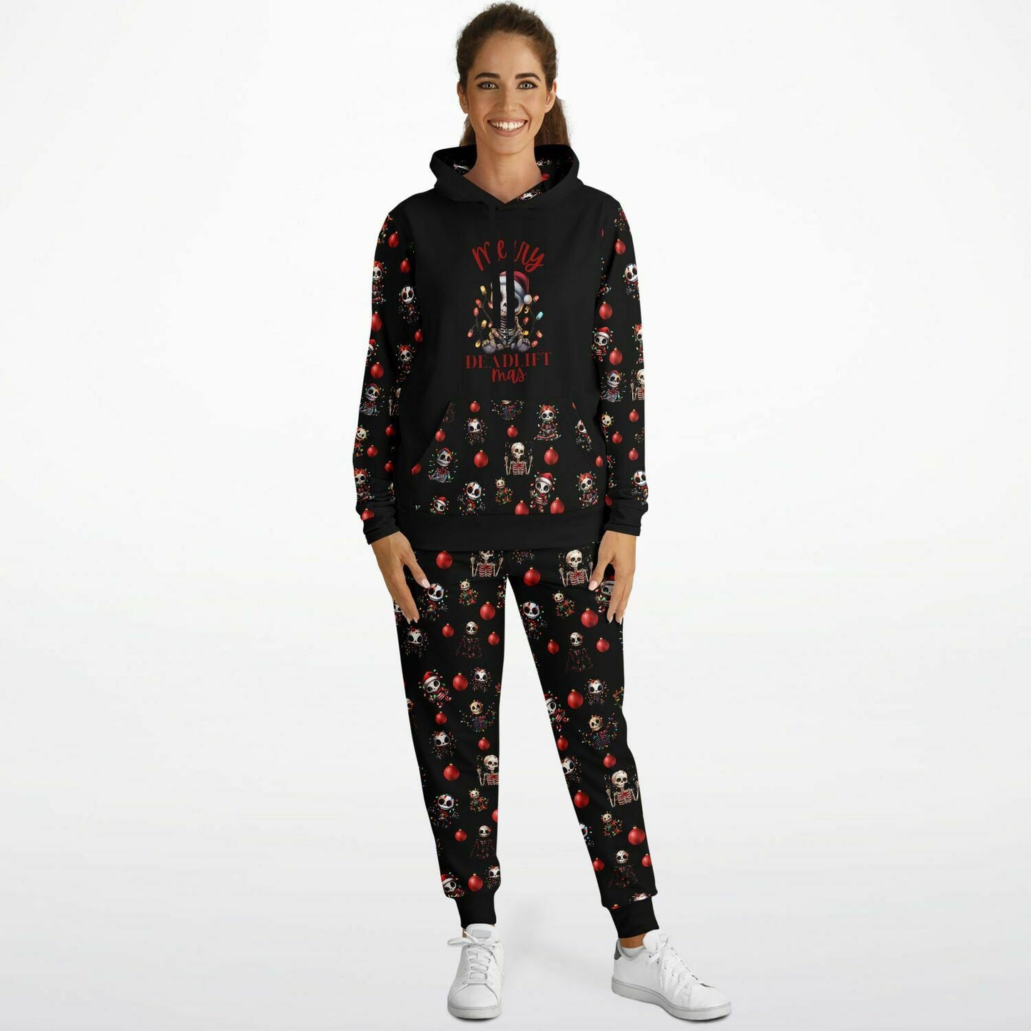 Merry Deadlift-mas Christmas Athletic Hoodie Set