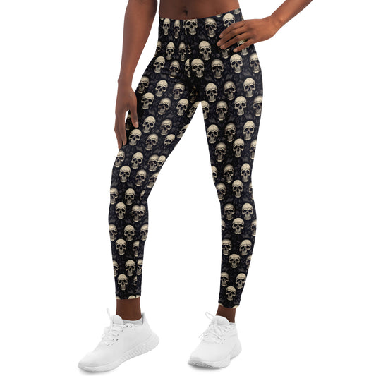 Gothic Skull - Athletic Classic Leggings