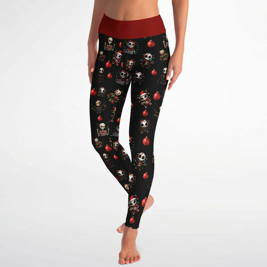 Festive Skeleton - Classic Athletic Leggings