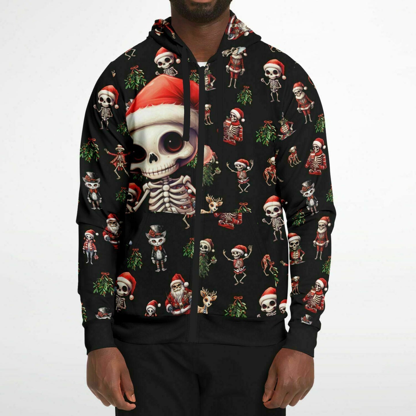 Skeleton Christmas - Athletic Hoodie