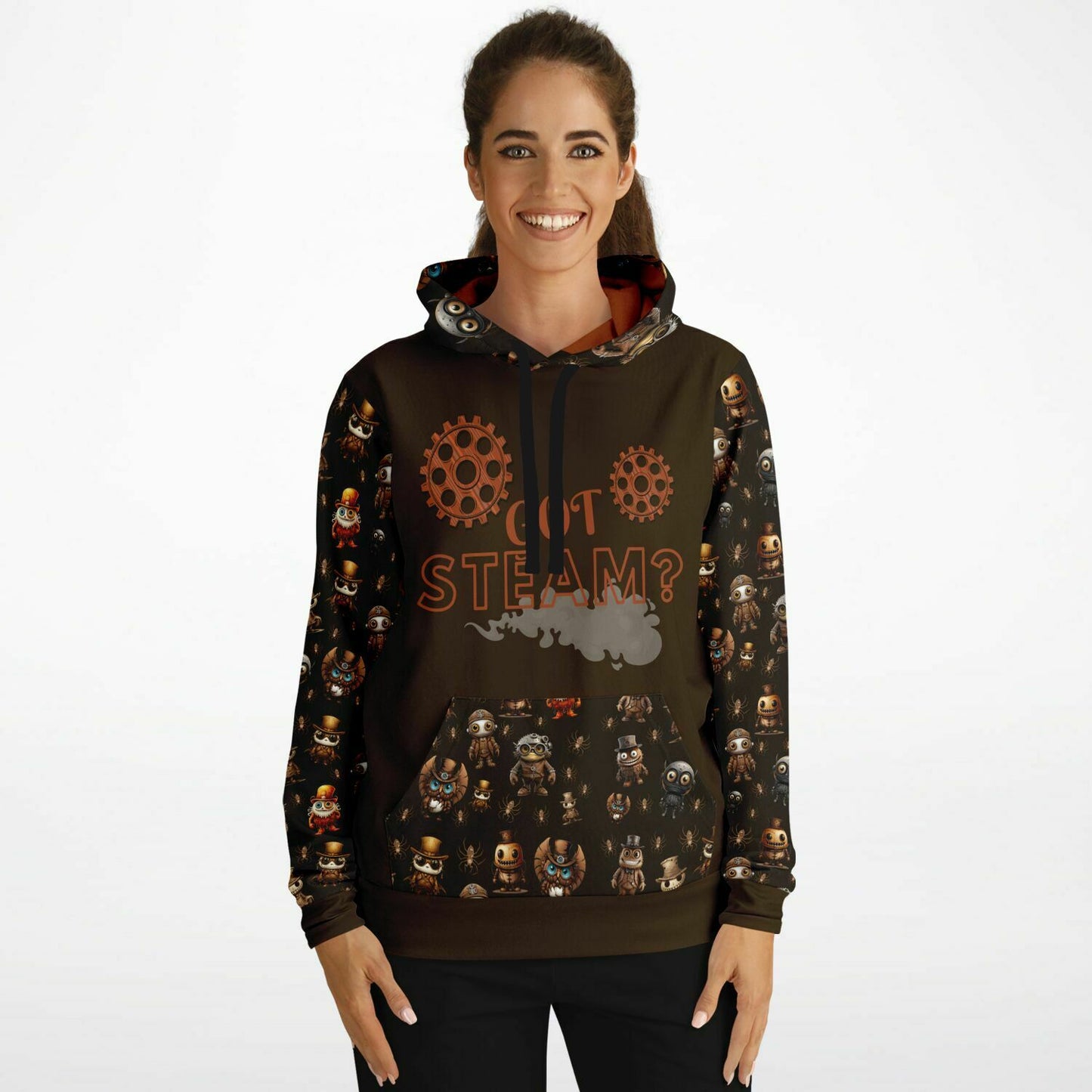 Athletic Hoodie - Misfit Steampunk Crew "Got Steam?" Adult