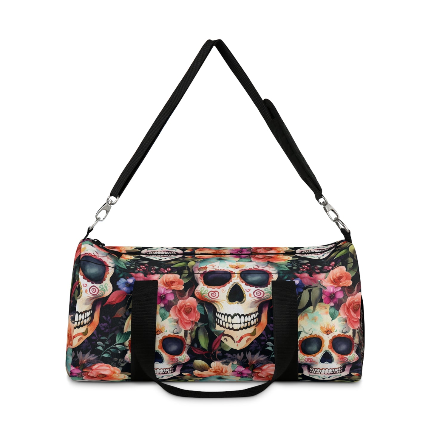 Sugar Skull Gym Bag -Whimsigoth duffle bag