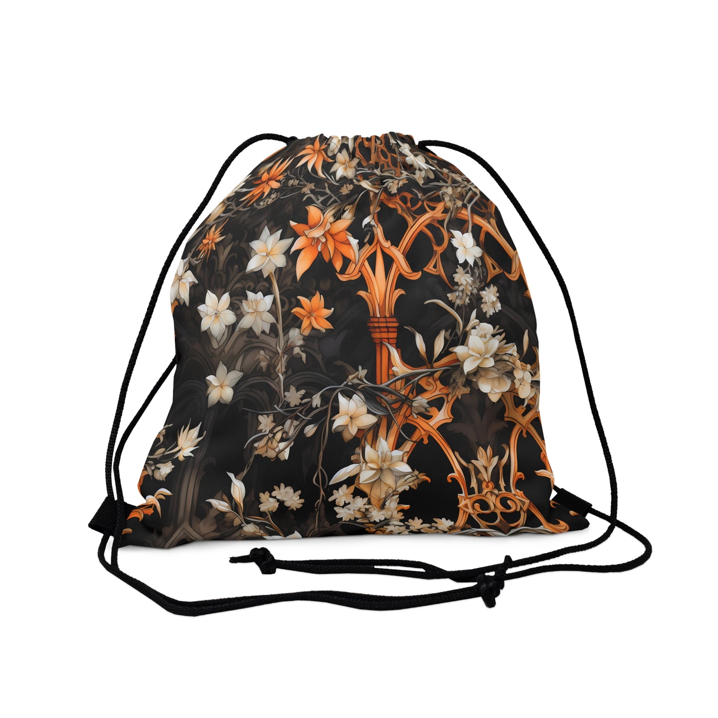 Witchy Garden Vines Athletic Drawstring Bag