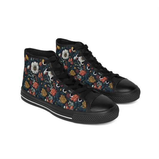 Dark Floral - Lifting High-Top Sneakers