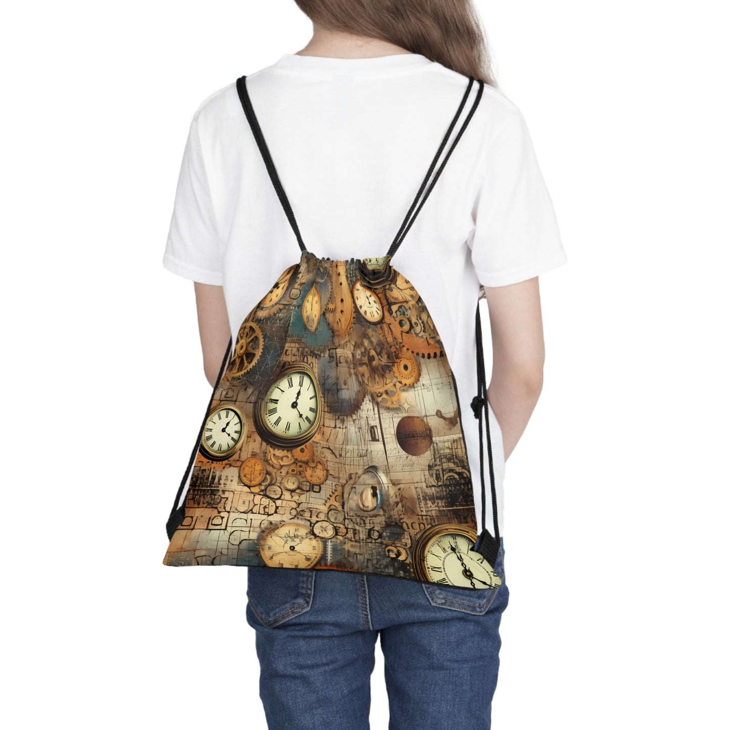 Steampunk Fitness Drawstring Bag - Vintage gym gear