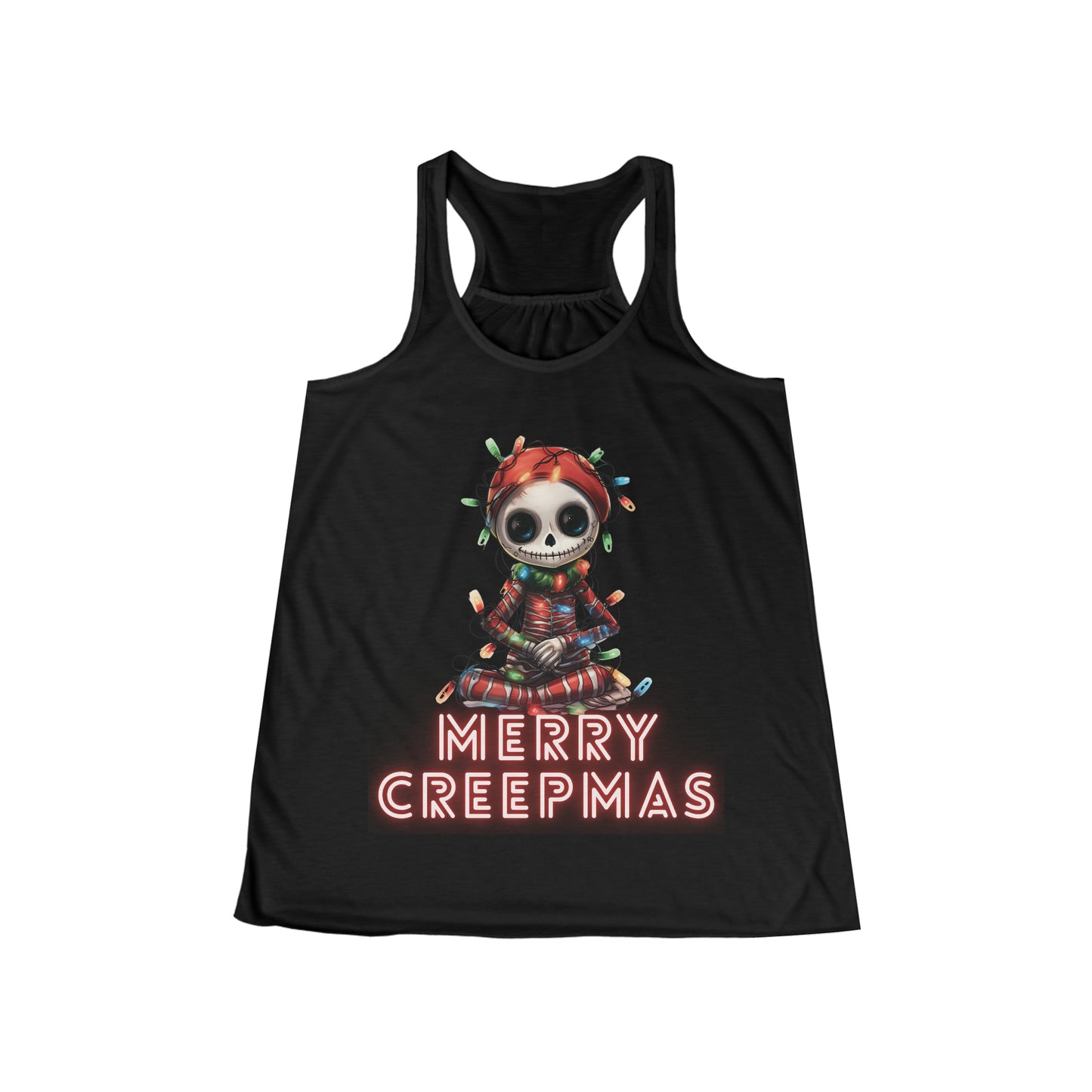 Flowy Racerback Tank Top - Merry Creepmas
