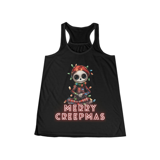 Flowy Racerback Tank Top - Merry Creepmas